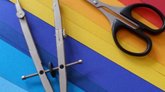 Papier, Schere, Zirkel